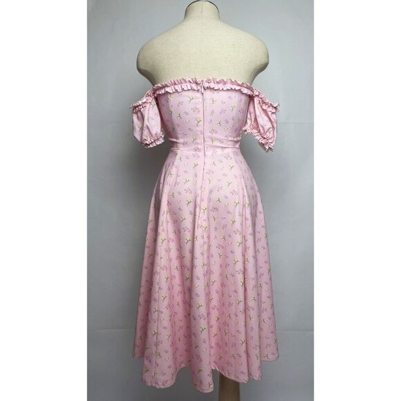 House of CB Pink Floral Midi Dress - Picture 3 of 15